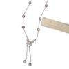 Bead Butterfly Tassel Necklace Light Luxury High Sense Stacking Wear Long Thin Collarbone Chain Necklace