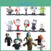 Conjunto de Figuras Encantadoras de Jack Skellington Apresentando Bonecos de Personagens de O Estranho Mundo de Jack Para Crianças e Colecionadores