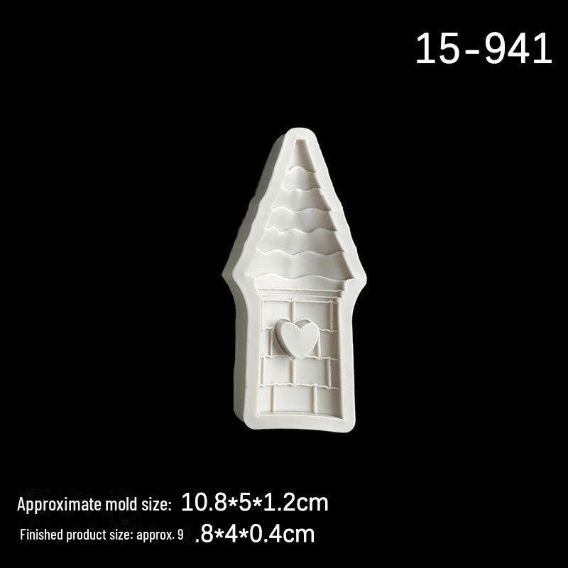 Cartoon Castle Silicone Mold for Fondant & Chocolate Cake Decoration
