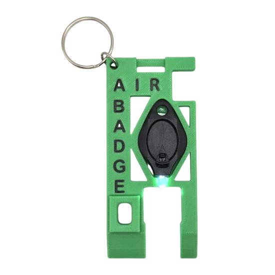 Oxygen Tank Wrench with Phone Holder 5-in-1 Multifunctional Oxygen Hose Wrench Portable Oxygen Tank Key with Light EET Wedge Keychain Attachment