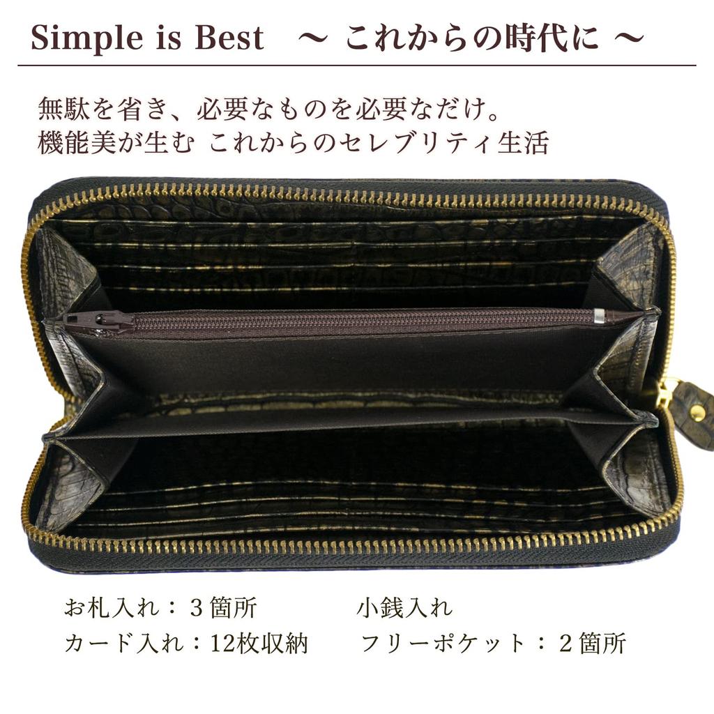 [Angel's Closet] 2026 Spring Fortune Wallet, Crocodile Embossed Long Wallet, Lucky Coin Charm, Luxury Cowhide Wallet for Men and Women, Good Fortune,