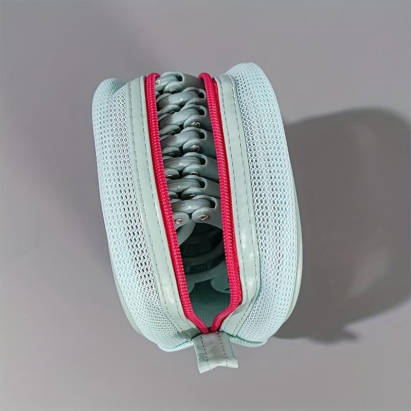 A Set Of Foldableable Portable Clothes Hangers With Storage Bag Clips Hanging Rack Multi-Functional Storage Home Business Trip