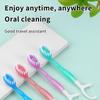 10 ks/krabička Přenosný 5v1 Zubní kartáček Zubní nit Párátko Pro ústní hygienu Jednorázový zubní kartáček Pro dospělé Na služební cesty