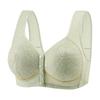 Plus Size Comfort Bra with Lace Trim and Wide Straps
