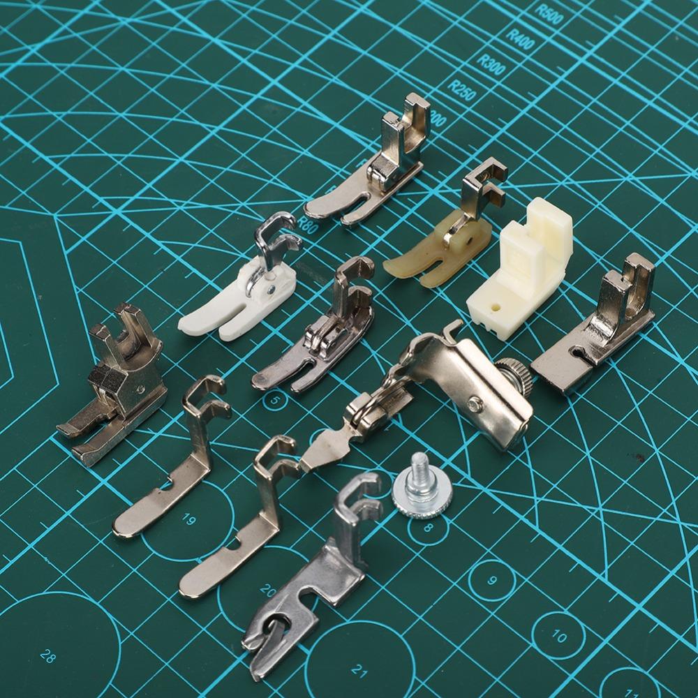 12pcs Stainless Steel Presser Foot Set Durable Professional Sewing Foot  Quilting Projects