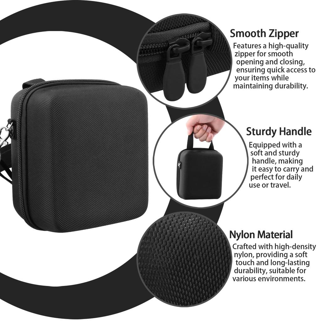 (Case Only) Fujifilm Instax Mini 41/40 Instant Camera Storage Case, Black - co2CREA