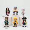 Anime Demon Slayer Kimetsu No Yaiba Multiform Figure Blind Box Beans Tanjiro Action Figure Warrior PVC Model Christmas Gift