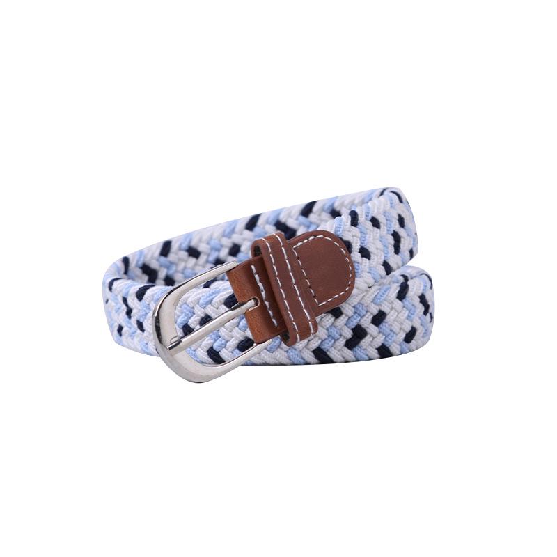 Unisex Fashionable Elastic Canvas Belt - Versatile and Simple Design