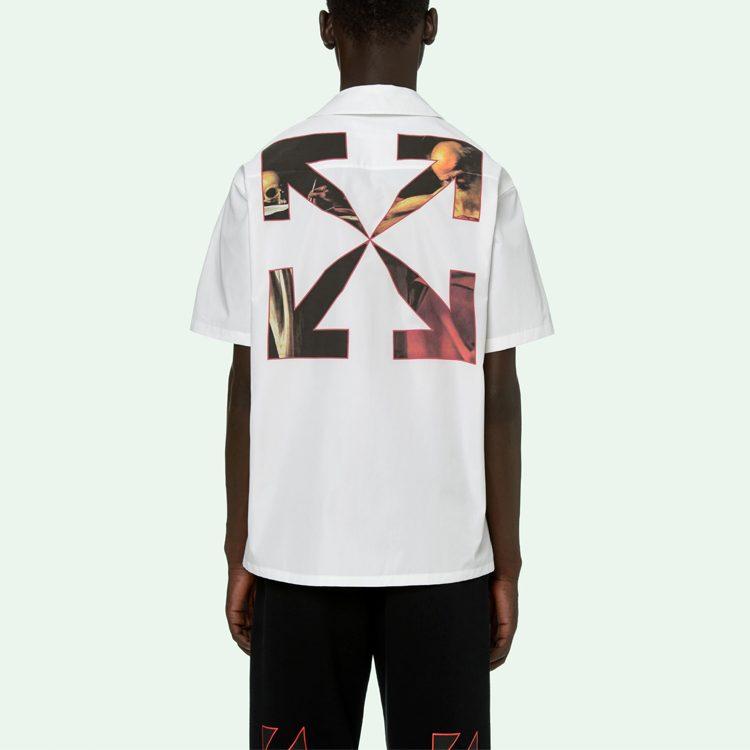 OFF WHITE SS21 Hemd Herren Weiß OMGA163R21FAB0040125