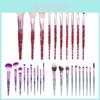 10 Stück Professionelles Kristall-Diamant-Make-up-Pinsel-Set für makellose Anwendung