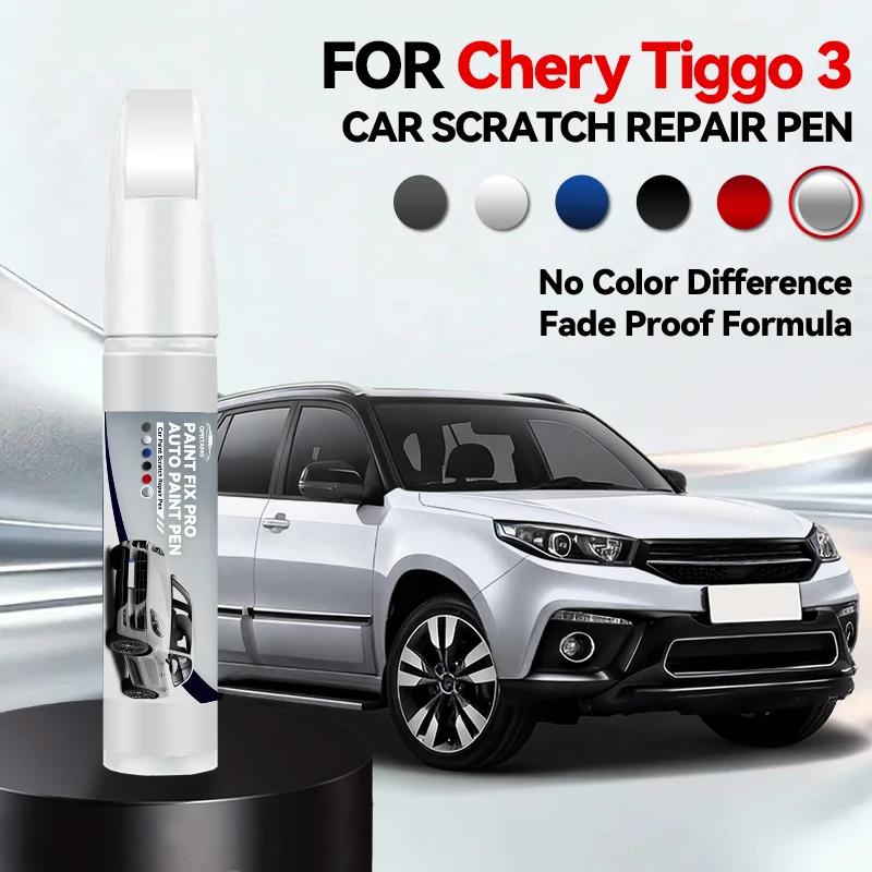 For Chirey Chery Tiggo 3 Car Paint Repair Pen Touch Up Scratch Remover DIY Auto Accessories White 030 Red DM Orange 067 Yellow