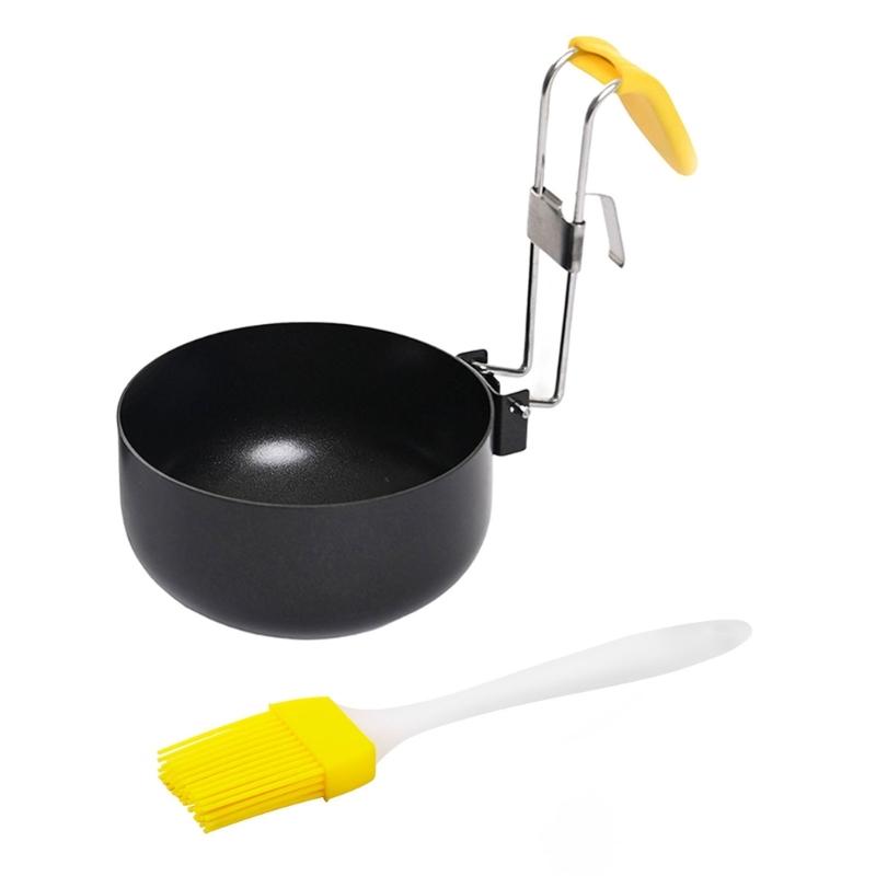 4 Piece Foldable Nonstick Poached Eggs Maker Cup With Heatproof Design And Hanging Hook Poacher For Safe Kitchen Use