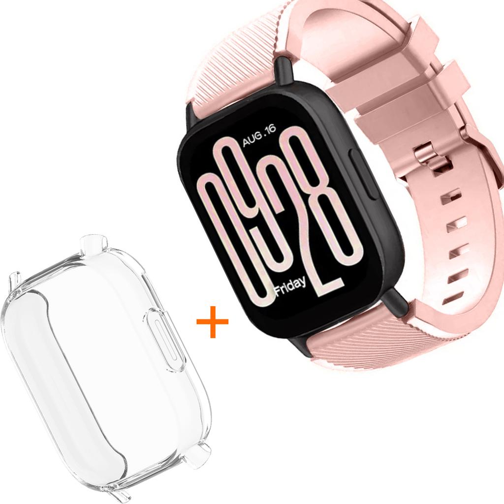 Silicone Strap With TPU Case For Xiaomi Redmi Watch 5 Active Lite Smart Watch Wrist Band And Case For Redmi Watch 5 Active Lite
