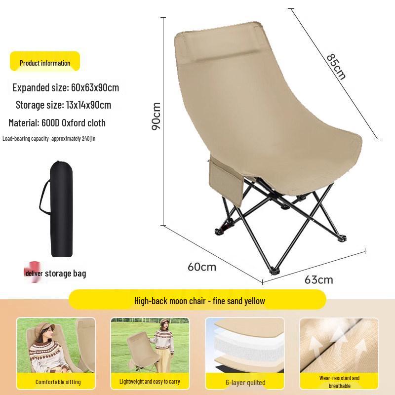 Portable Folding Office, Camping, and Beach Recliner Chair