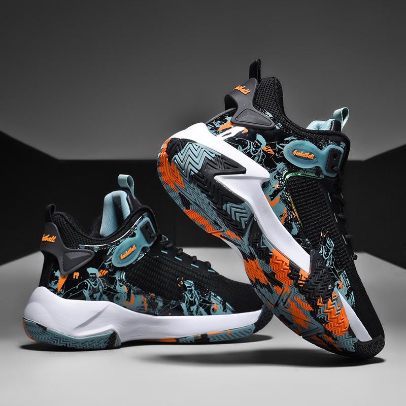 Men's Basketball Shoes Walking and Running Shoes Breathable and Comfortable Men's Sports Shoes Trendy and Fashionable Basketball