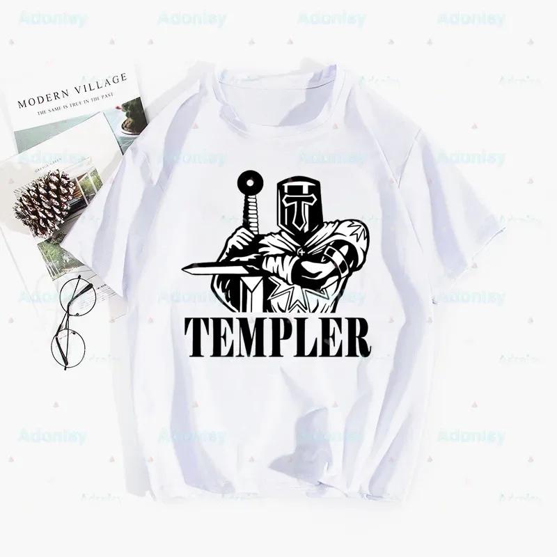 

Medieval Knights Templar Woman Print Harajuku Summer Tshirts Casual Round Neck Short Slee Top Tee ShirtDrop Ship 3XL