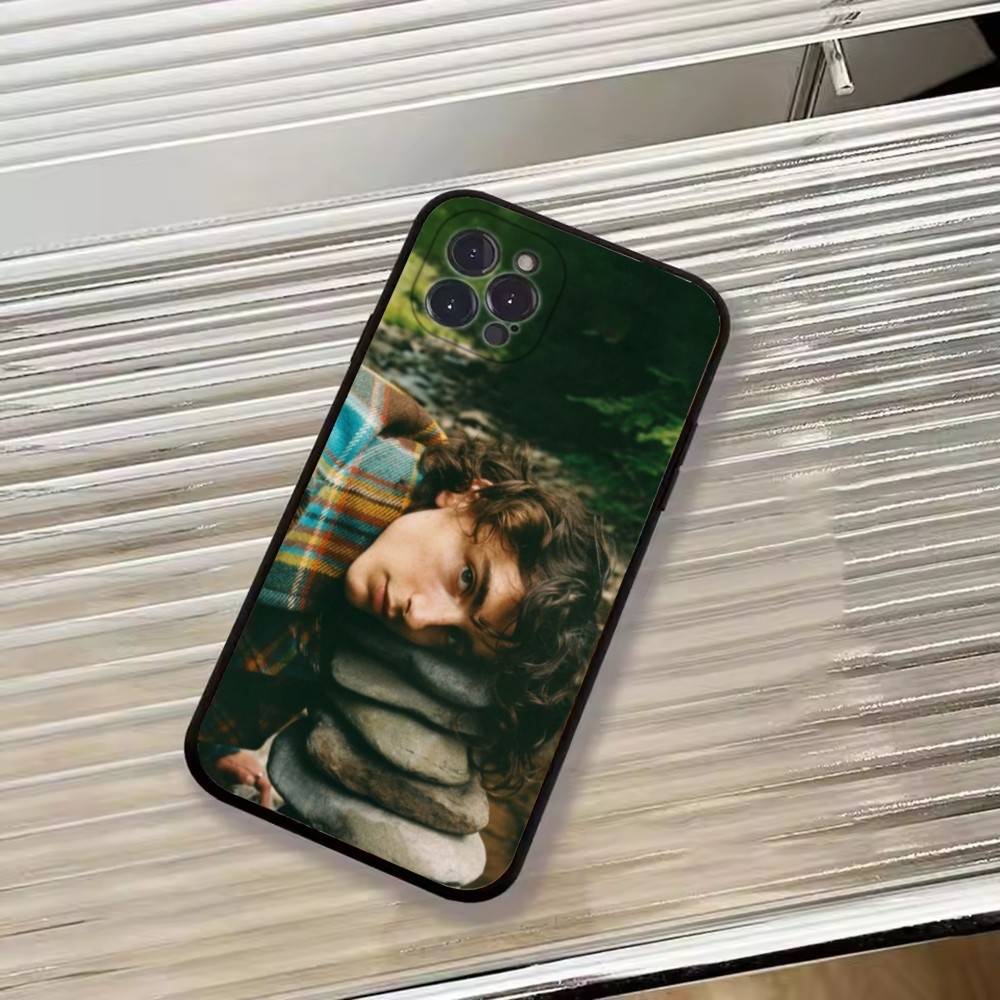 Heißer Schauspieler T-Timothée Chalamet Handyhülle Für iPhone 17,16,15,14,13,12,11 Plus,Pro Max,XS,Weiche Schwarze Hülle