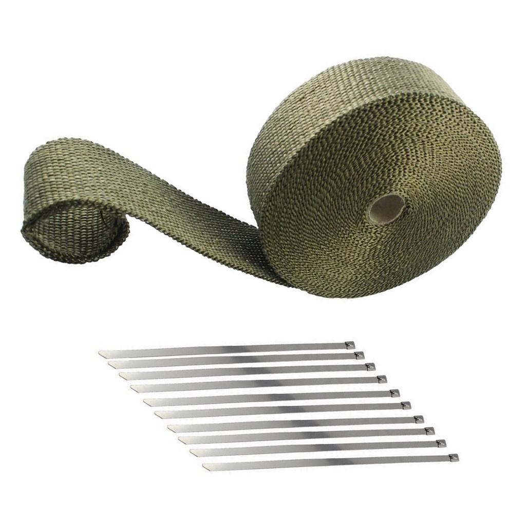 Car Motorcycle Exhaust Wrap Pipe Header Heat Insulation Roll Tape Turbos Heat Exhaust Thermal Wrap Tape