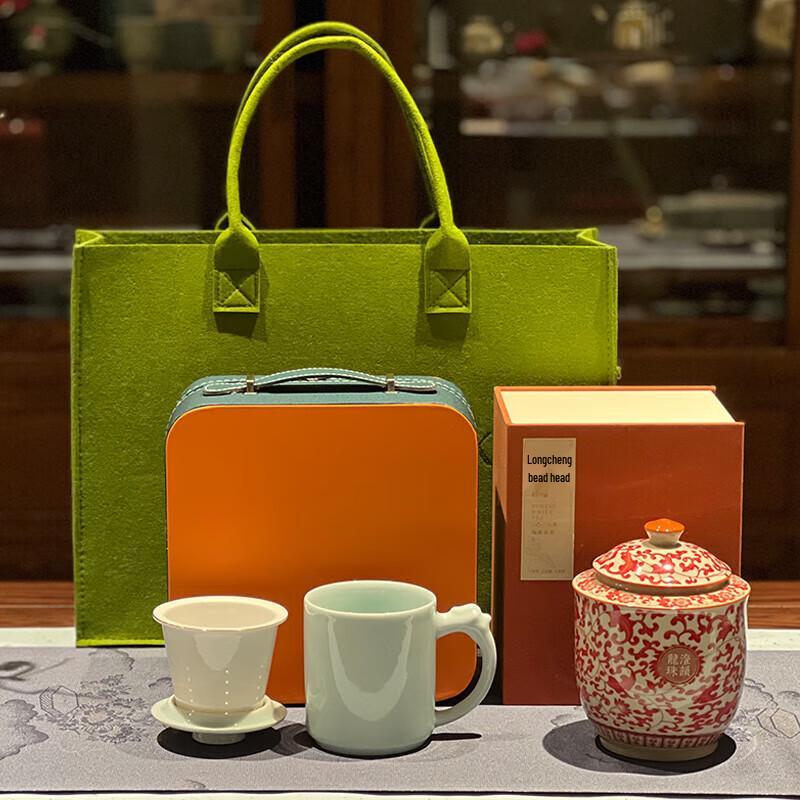 

Dragon Horse Spirit Celadon Tea Set