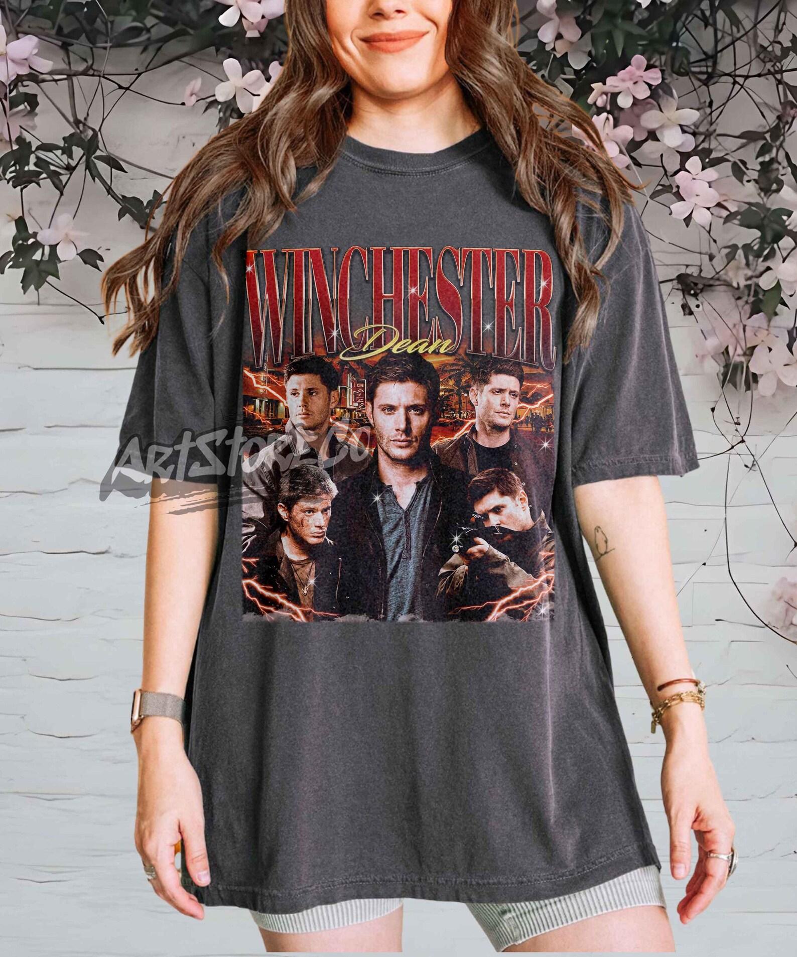 Dean Winchester Retro Graphic Tee, Vintage Inspired Supernatural Apparel 2XL