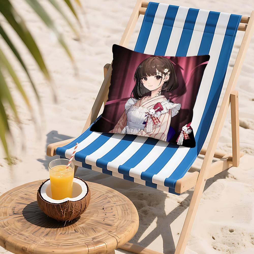 R-Reverse1999 Anime Pillow Case Cushion Cover Soft Cute Throw Pillow Case For Car Sofa Pillowcase Polyester With Zipper