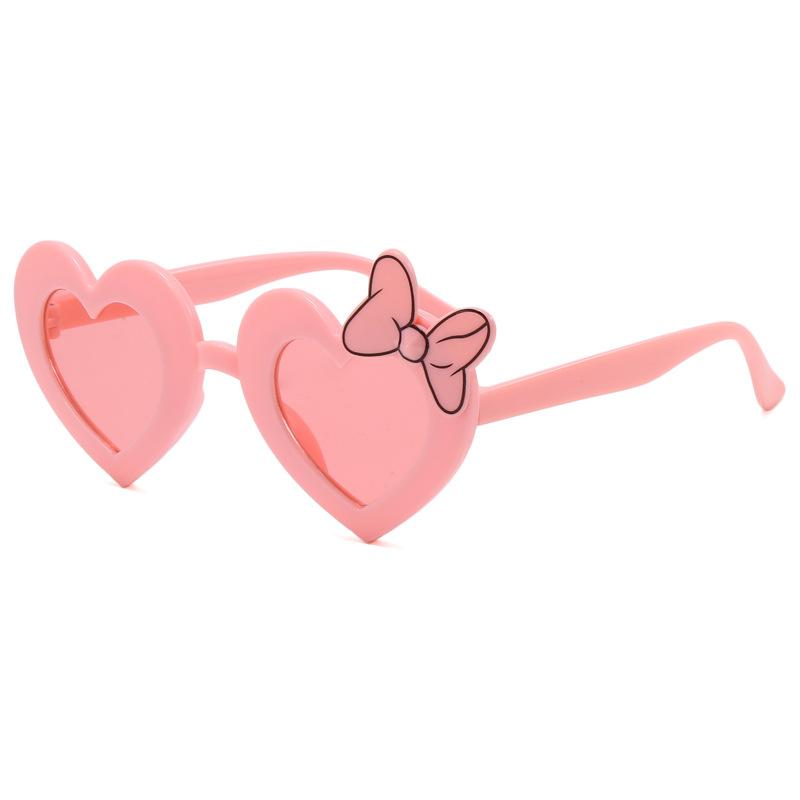 Children'S Cartoon Sunglasses, Blackout, Sunscreen, Cute Sunglasses, Girls' Baby Love Bow, Toy Glasses.