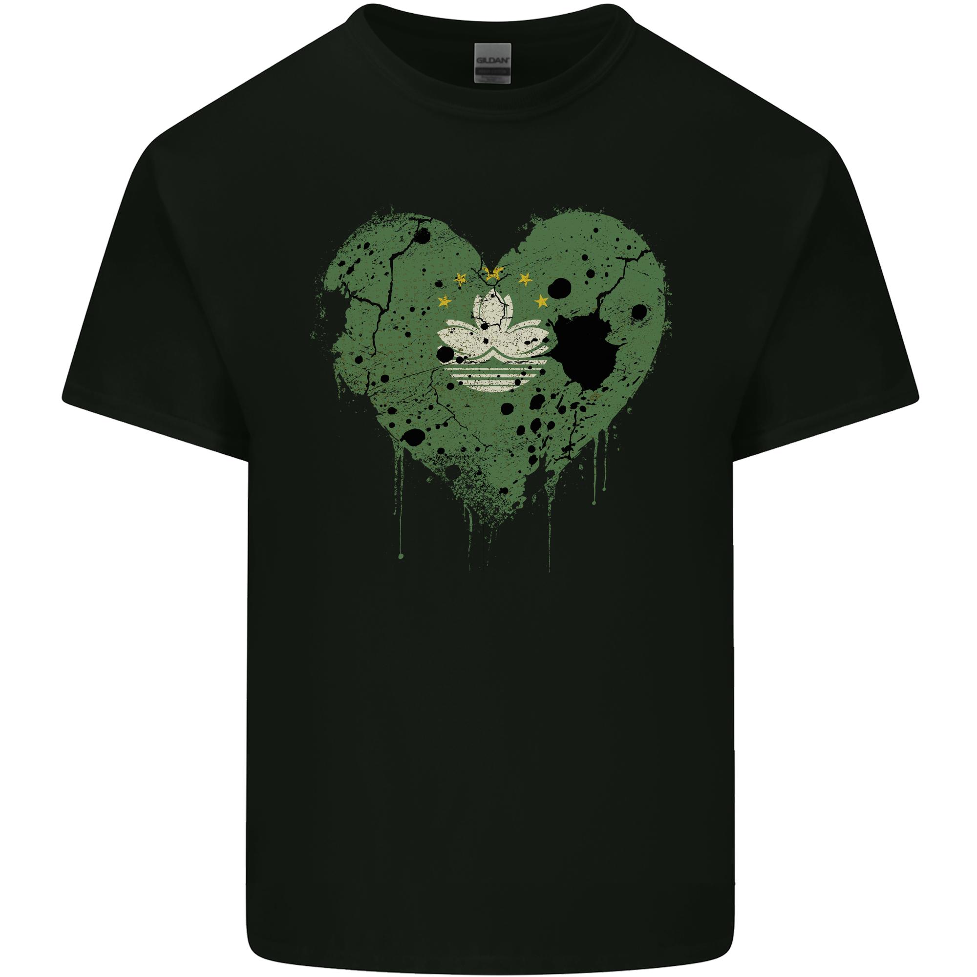 Love Flag Macau Football Unisexs Light Cotton TShirt S