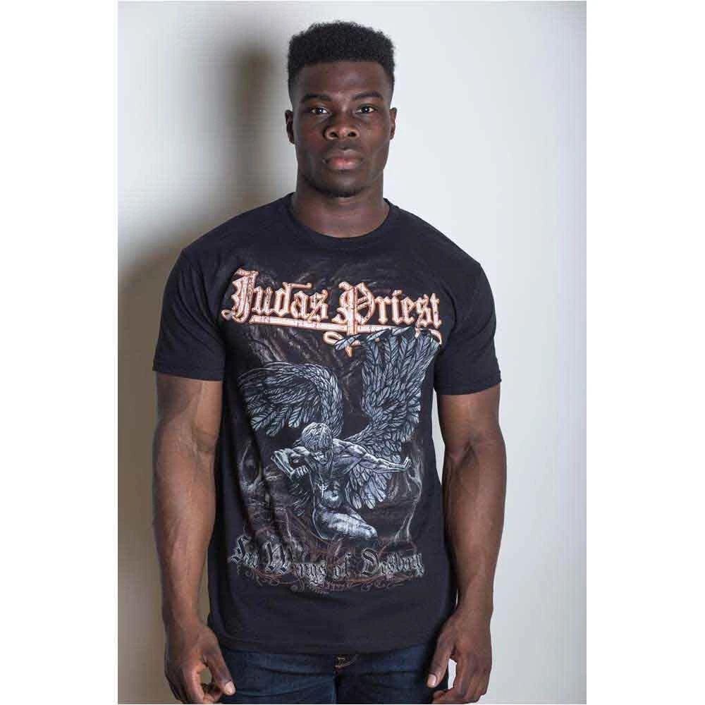 Judas Priest Men s Sad Wings T-Shirt, Black, Small 4XL