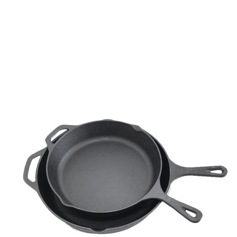 Cast Iron Flat Bottom Skillet, 30cm