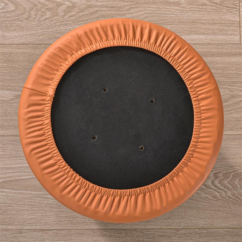 1 szt. Skórzana Okrągła Pokrowiec na Stołek Elastyczny Odporny na Zabrudzenia Pokrowce na Stołek Barowy Wszechstronny Jednolity Kolor Pokrowiec na Obrotowe Krzesło Domowe El