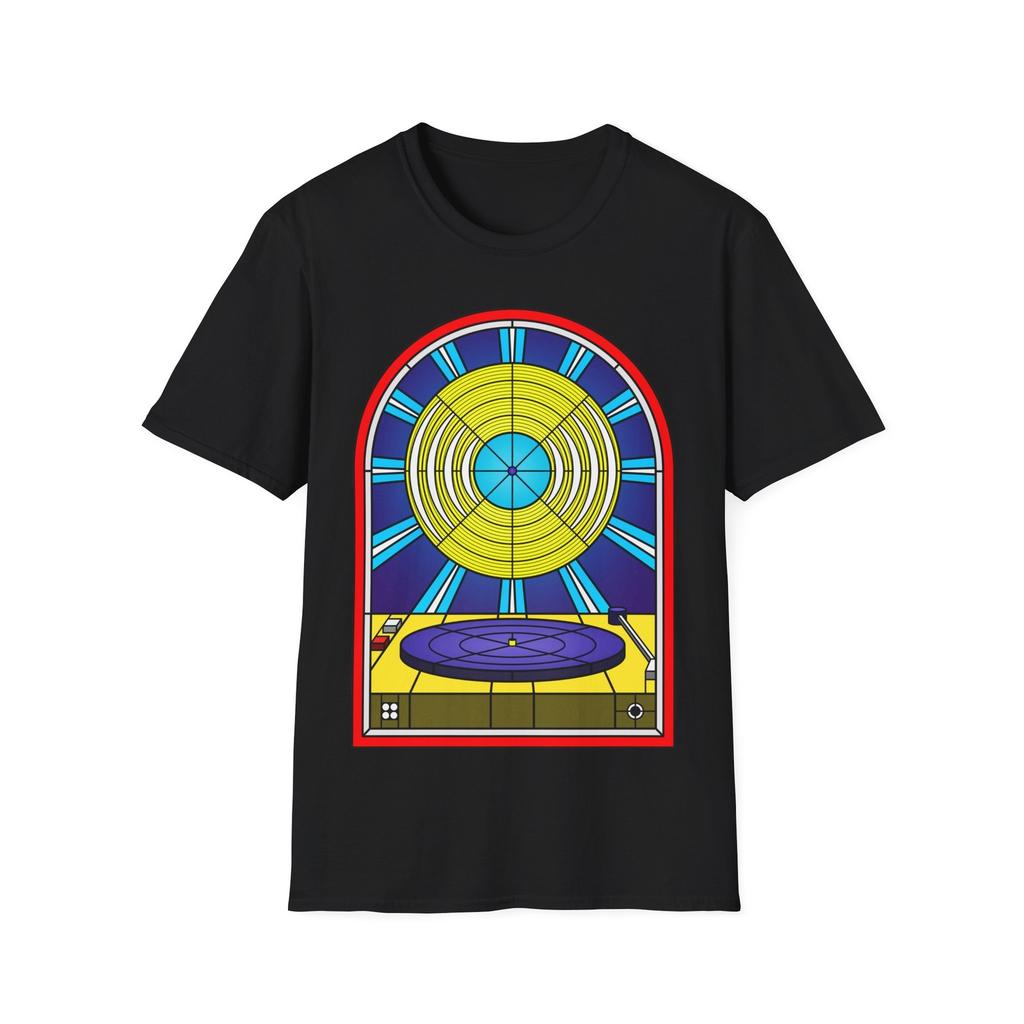 Album in Vinile Vetro Colorato T-Shirt Unisex, Maglietta Grafica per Amante della Musica - Maglietta Retro,