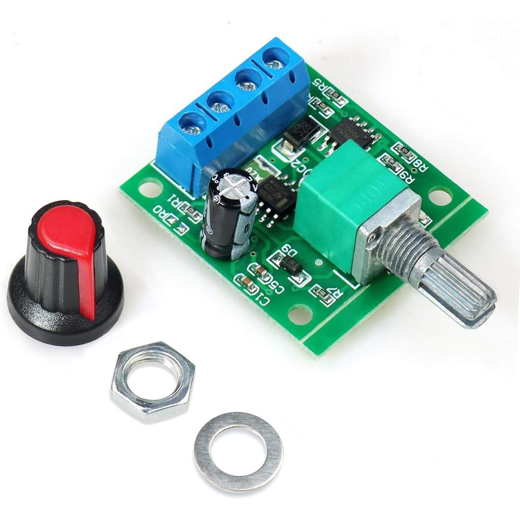 3pcs Low Voltage Motor Speed Controller DC 1.8V 3V 5V 6V 12V 2A 1803BK 1803B Adjustable Driver Switch with Speed Control Knob