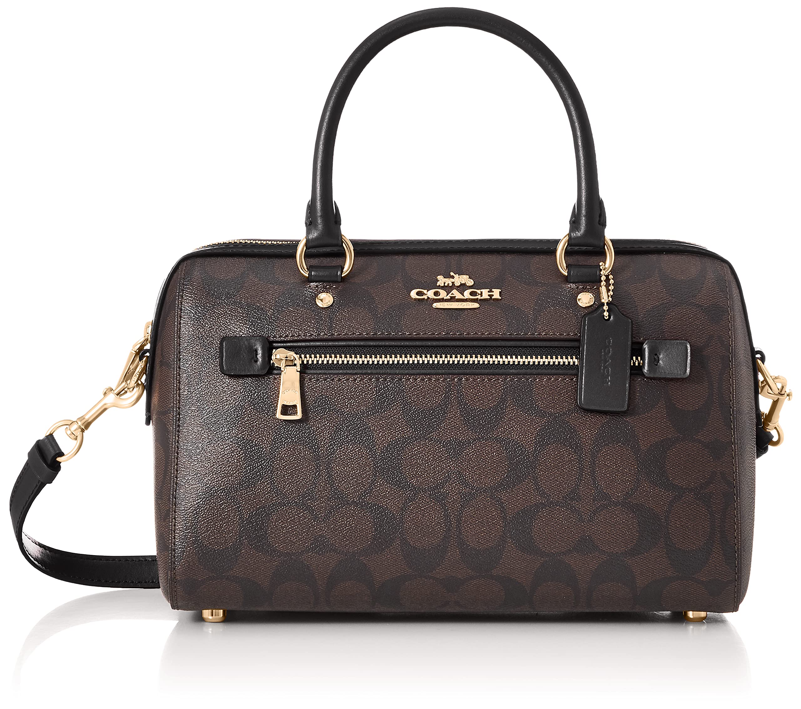 

Сумка через плечо 83607 [Coach] Женская Im/КоричневыйЧерный [Товар]