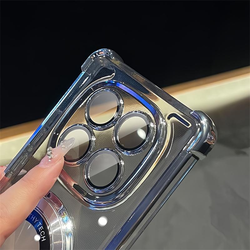 For Redmi Note 14 Pro 5G Phone Case Luxury Plating Stand Shockproof Clear Cover For Redmi Note 15 14 13 11S 14C 13C 12C Capa