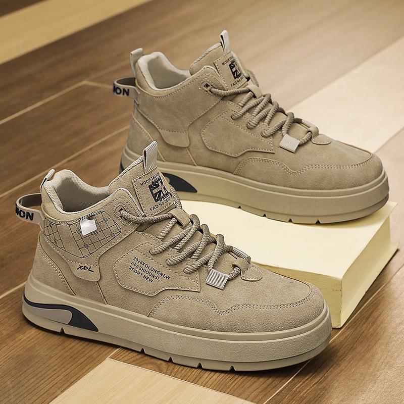 2024 Autumn and Winter Trend Men's Tooling Shoes Retro Youth Men's Shoes British Fashion Martin Boots