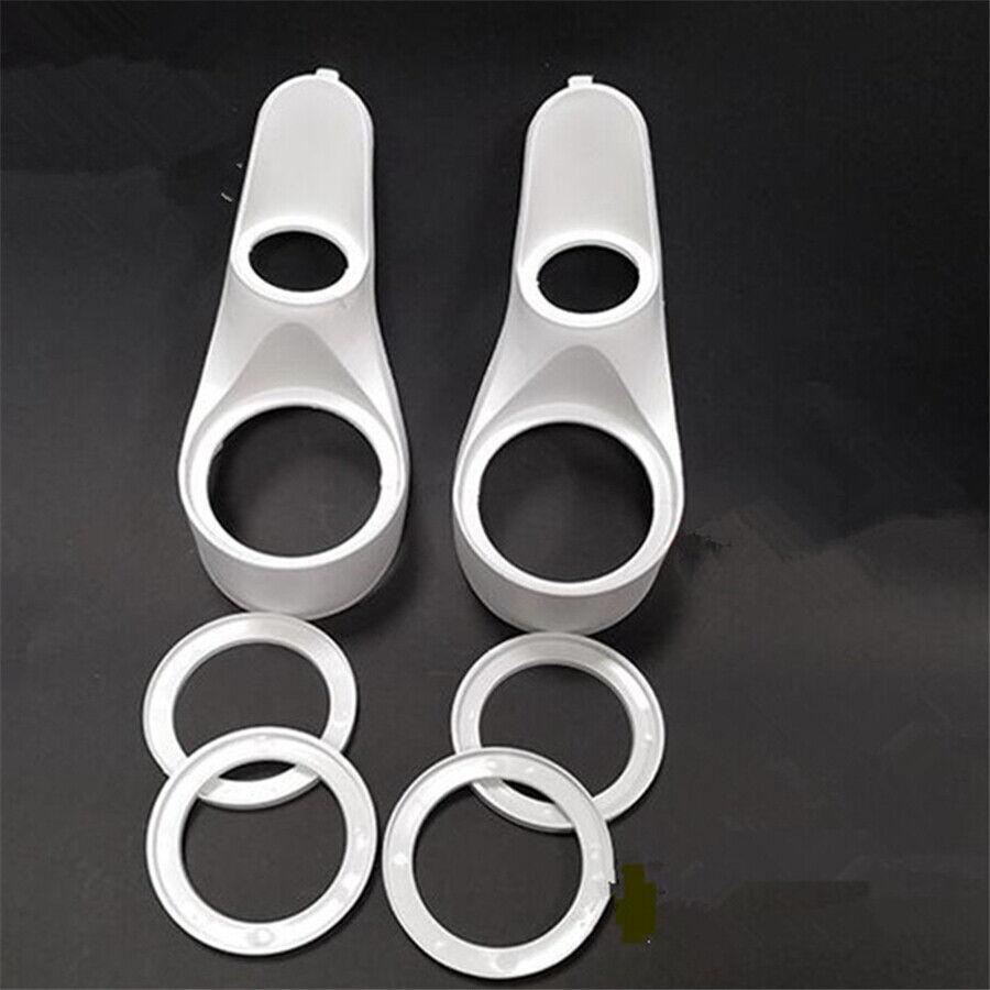 Pair Car Audio Speaker A Column Tweeter Bracket Gasket White for 2 Inch & 4 inch