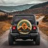 Western Sunset Cactus Tire Cover Polyester Waterproof Sun Protection Cover for SUV Truck