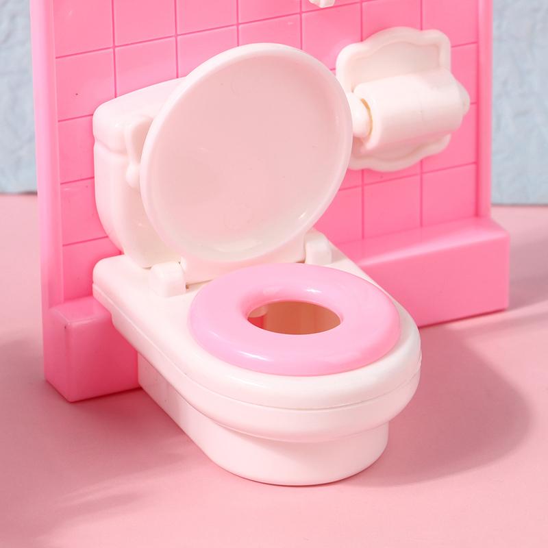 4/7/10/11Pcs Miniature Dollhouse Furniture Accessoies Kid Toys Kitchen Bedroom Living Room Bathroom Cooking Things For Doll Game