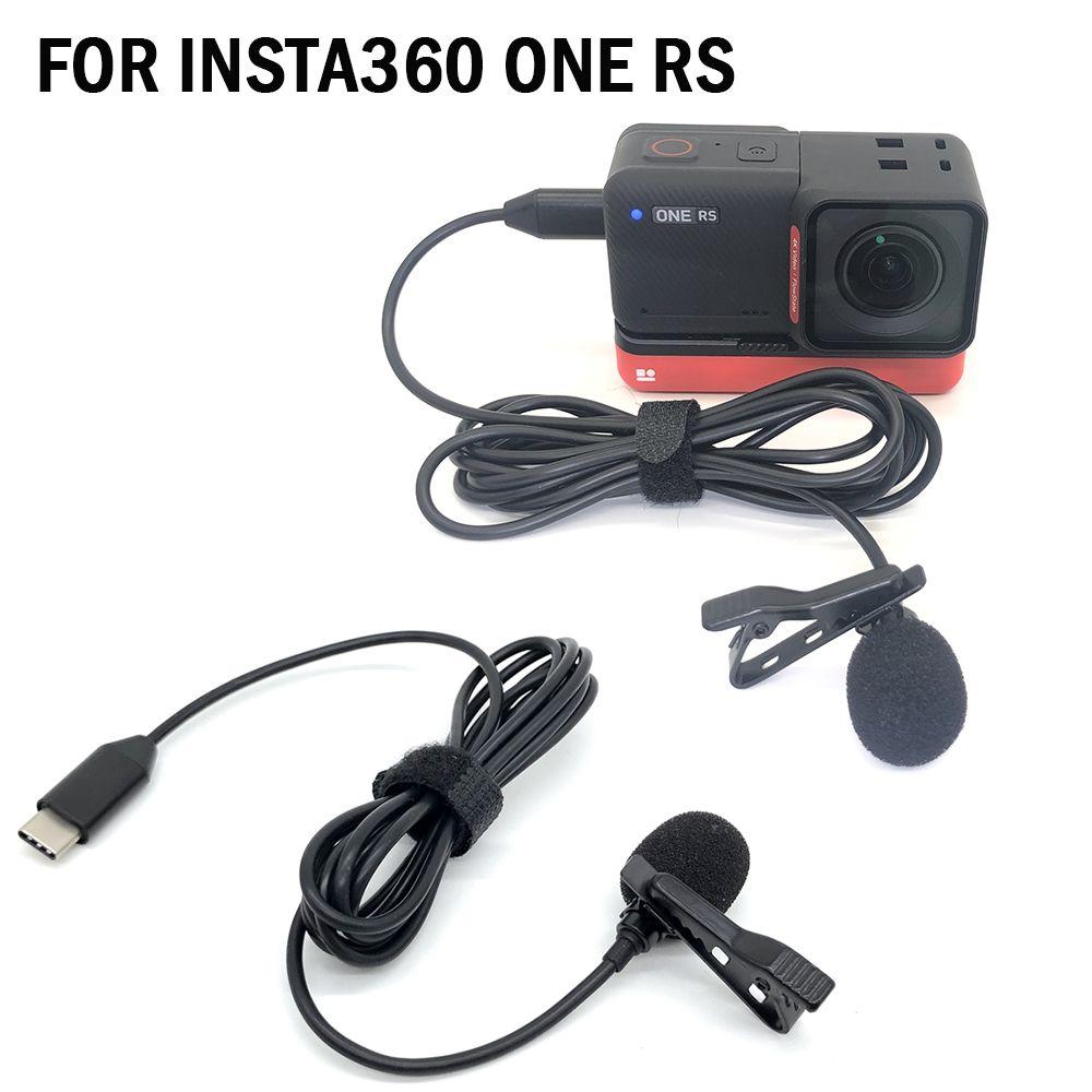 

New Action Camera Recording Lavalier Microphone Mic Type-C External чорний