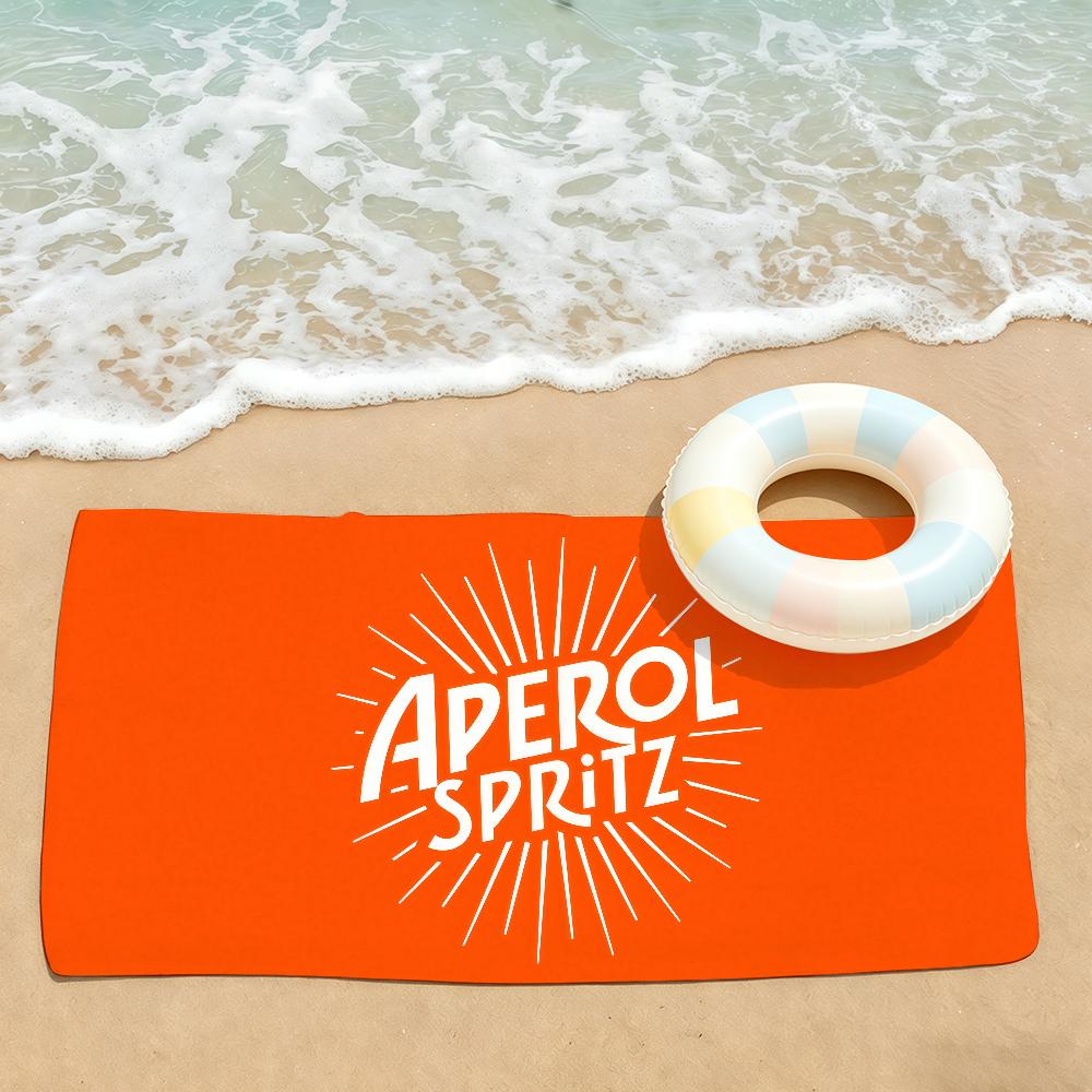 Fashion print A-Aperols Spritz Towel Drying Bath Towel Applicable To Light Swimming Camping Yoga Beach Out