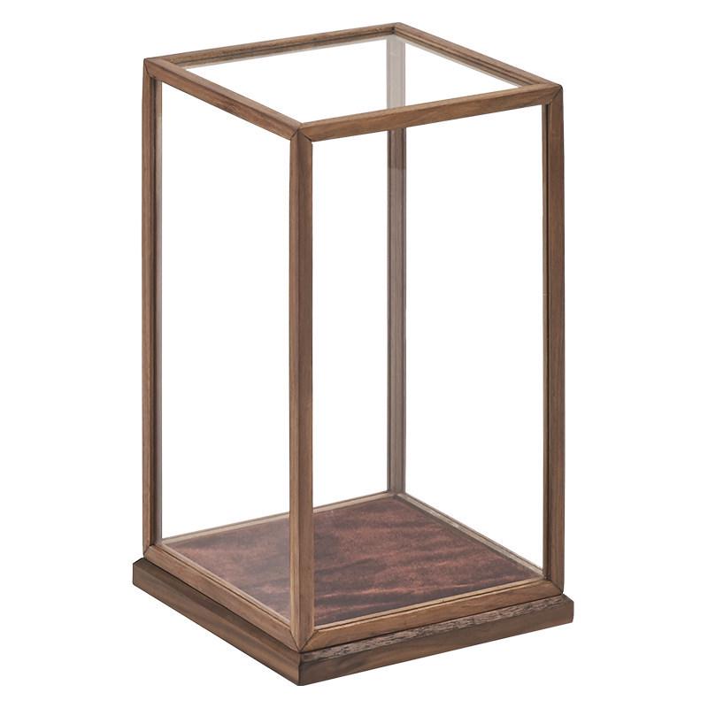 Guanyin Black Walnut Display Cabinet with Glass Cover
