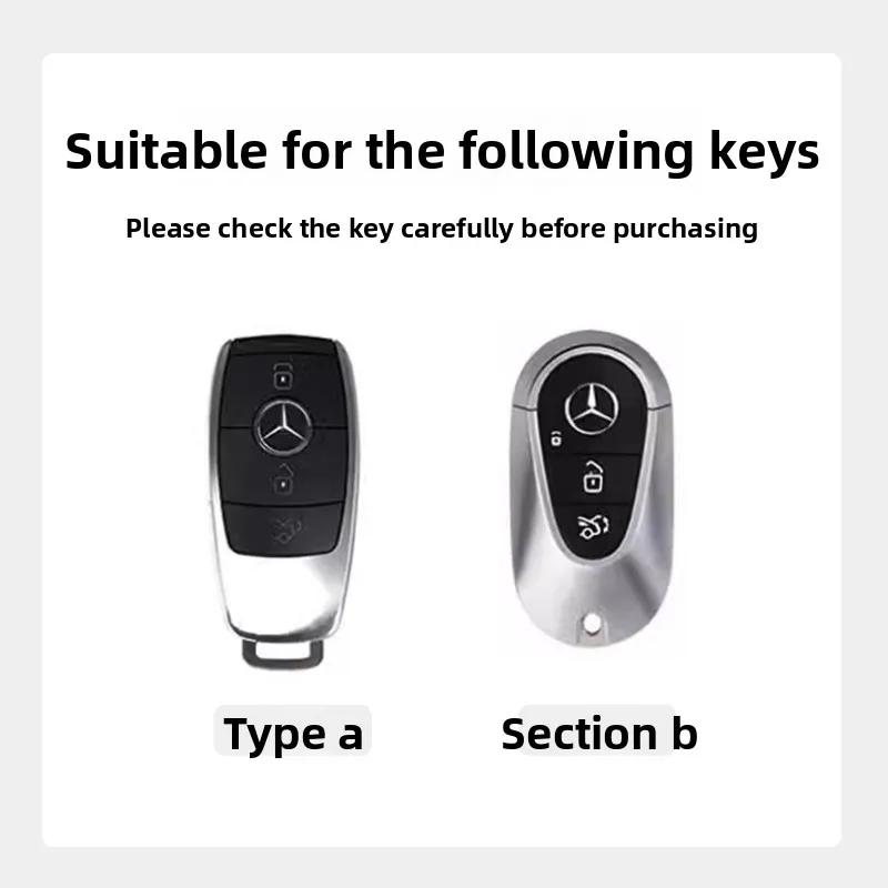 Car Key Case Cover For For Mercedes Benz W206 W223 C S Class S350 C200 C260 C300 S400 S450 S500 2021 2022 2023 2024 Cc1