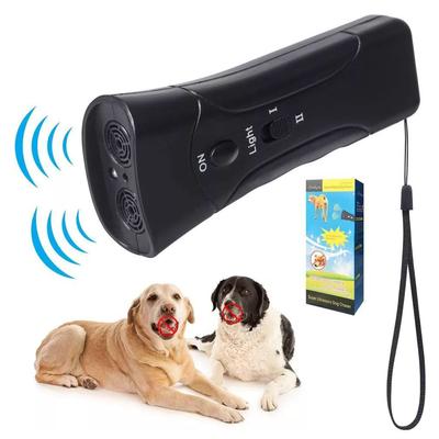 Ultrasonic Dual Head Anti Bark Dog Training Equipment, Dog Barking Trainer, LED Light Dog Repeller, Portable Dog Trainer