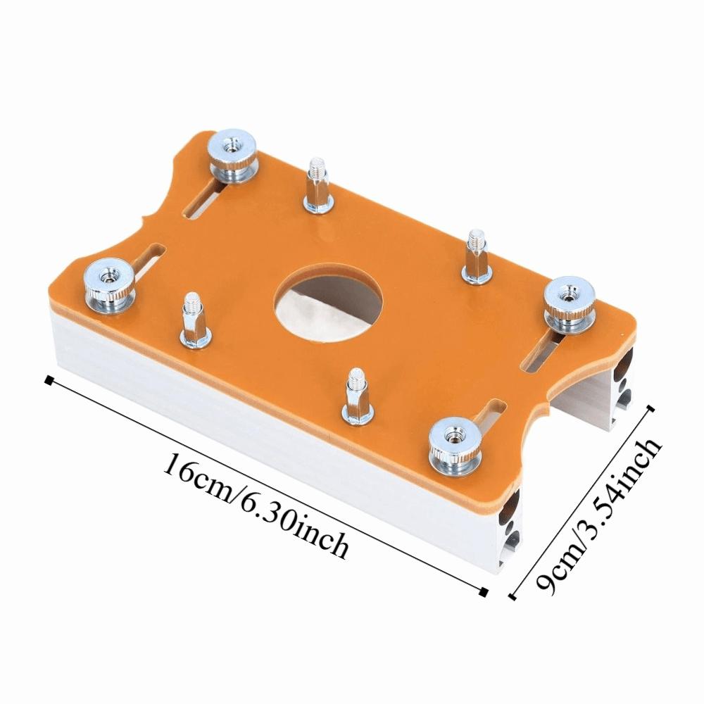 Adjustable Router Slotting Locator Woodworking Slotting Bracket 2 in 1 Router Base Furniture