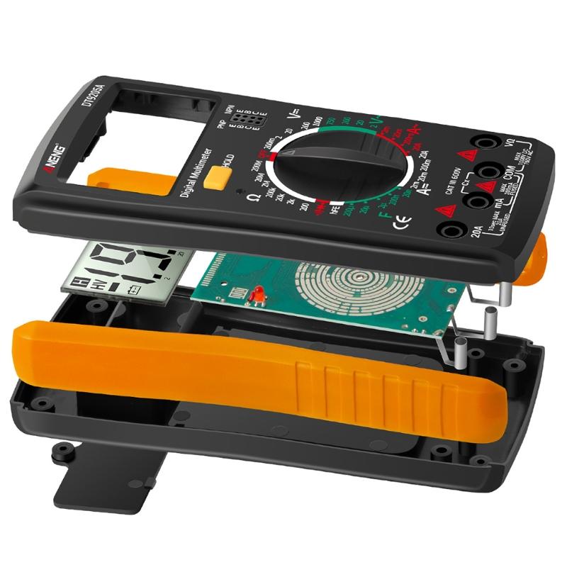 Practical Digital Multimeter 2000 Counts Transistor Diode Meter Tester AC/for DC hFE Capacity Diode Tester Electrical To