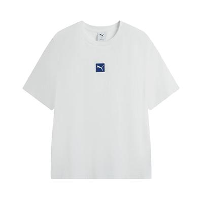 Puma Ss25 Brand Logo Sports Casual Crew Neck Short Sleeve T-Shirt Unisex T-Shirts White 692488-02