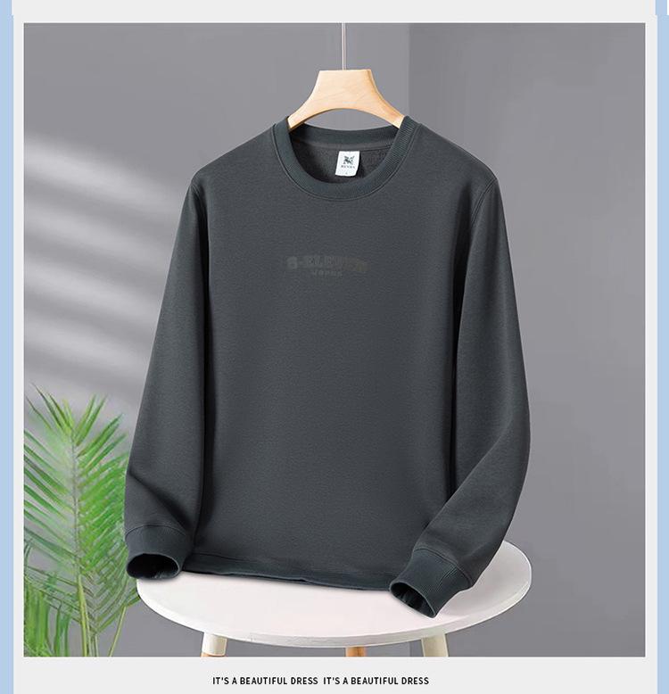 Men's Plus Size Fleece Sweatshirt - Winter Warmth Round Neck Pullover