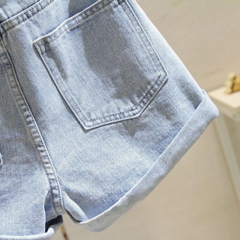 High Waisted Denim Shorts for Women Loose Fit Summer Wide Leg A-line Denim Shorts