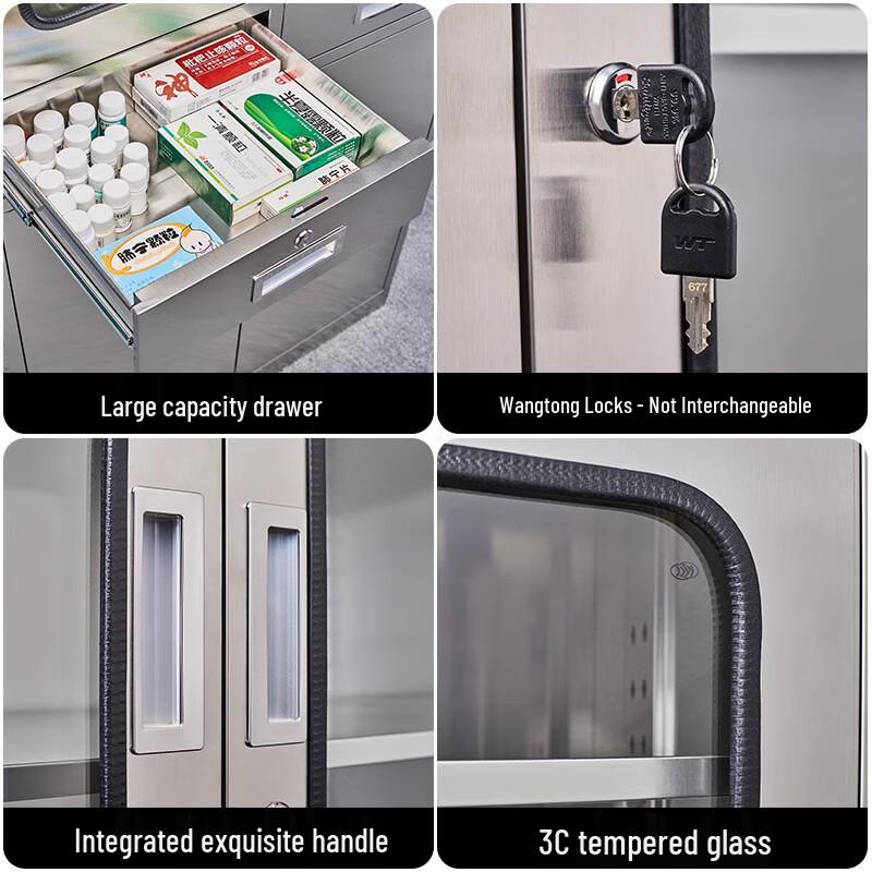 304 Stainless Steel Medicine Filing Cabinet