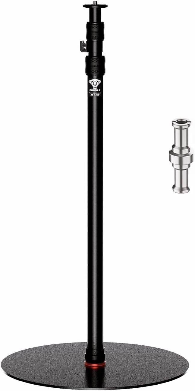 

IFOOTAGE Monopod Light Aluminum Camera Monopod with Round Photography Light Stand for Video and Payload RB-A400 Stand, 201.6cm Base, 6.9ft Lights, чёрный